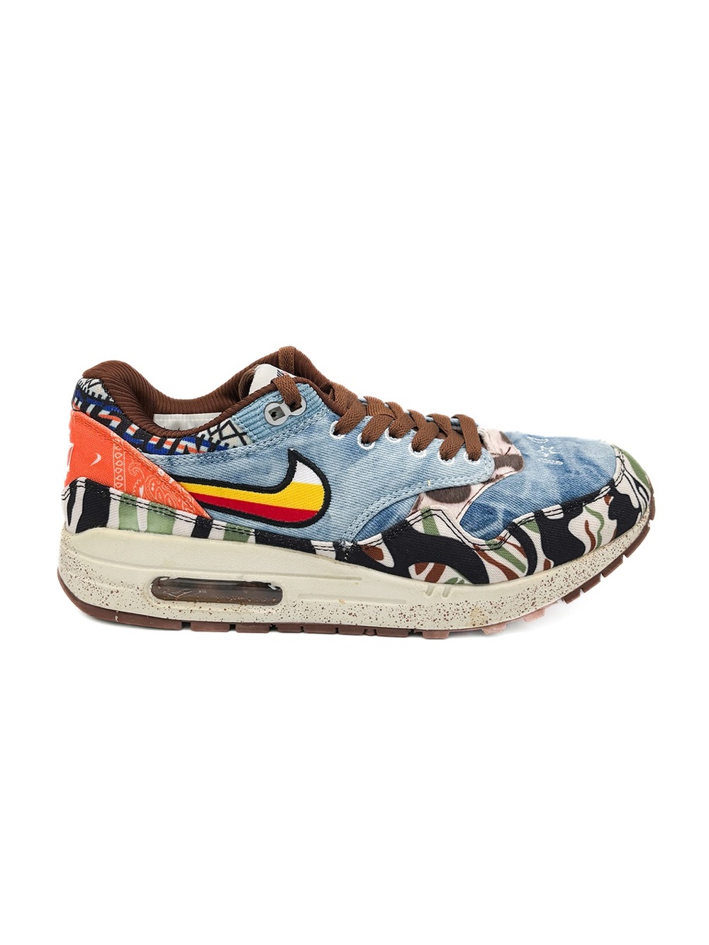 Nike x Concepts Air Max 1 Heavy DN1803-900 Denim Bandana Sneakers US 8